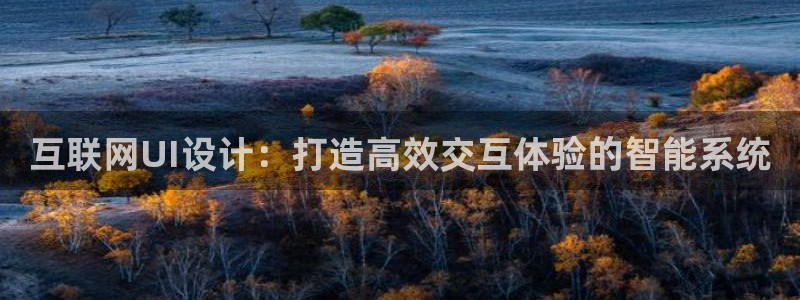 辉达娱乐登录：互联网UI设计：